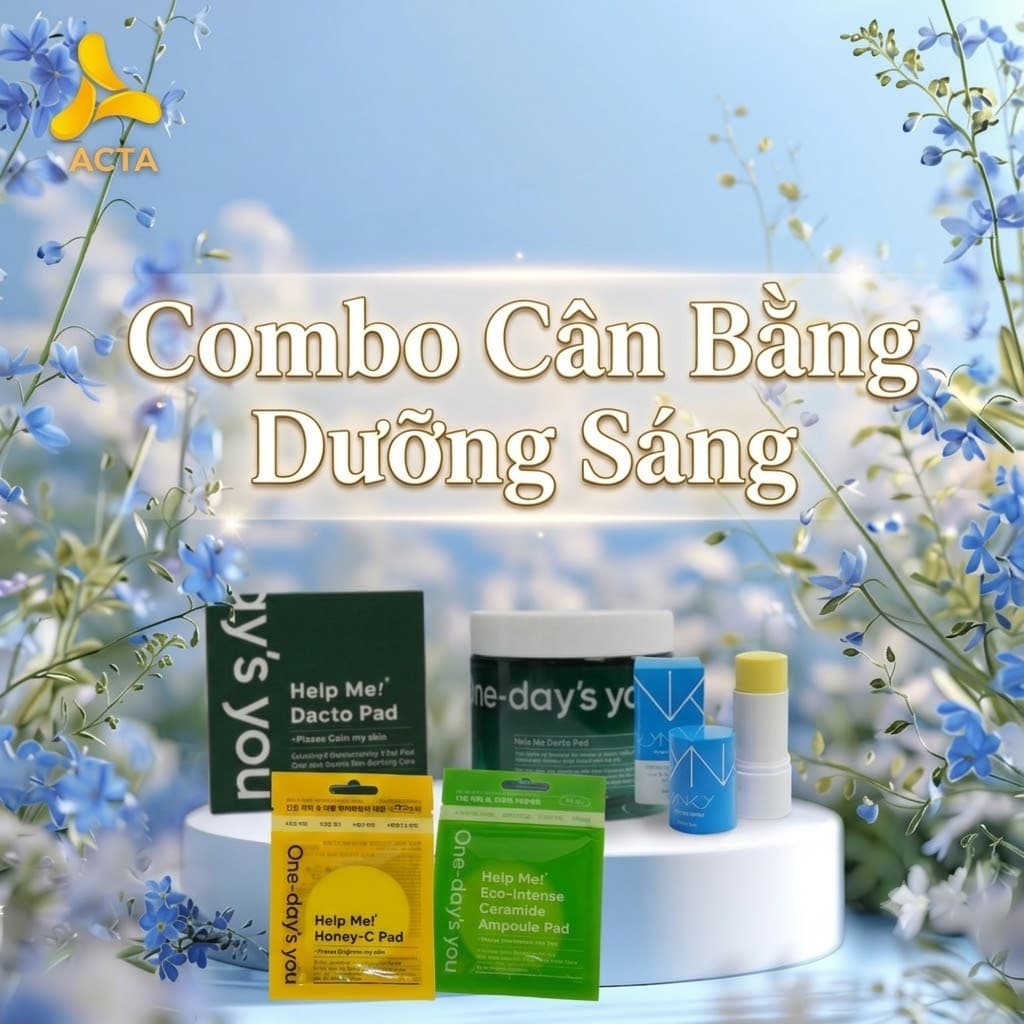 Combo Dịu Da Dưỡng Sáng Help Me: Dacto, Ceramide & Honey C - Hình 1