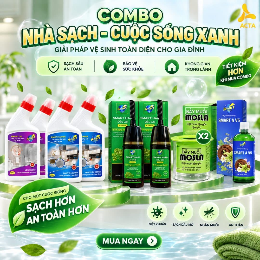 Combo Nhà Sạch – Cuộc Sống Xanh: Giải Pháp Chăm Sóc Gia Đình  - Hình 1