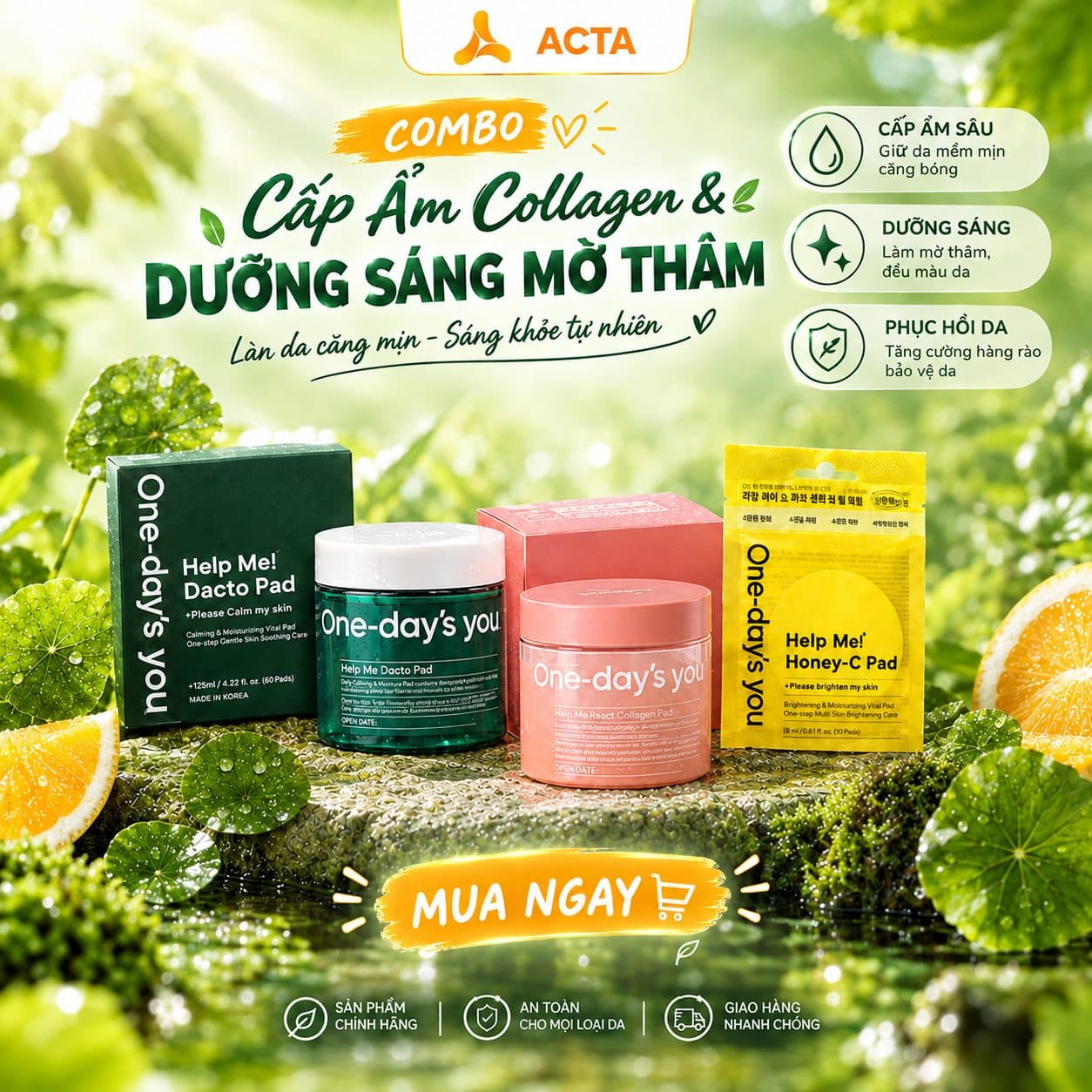 Cấp Ẩm Collagen & Dưỡng Sáng Mờ Thâm - Hình 1