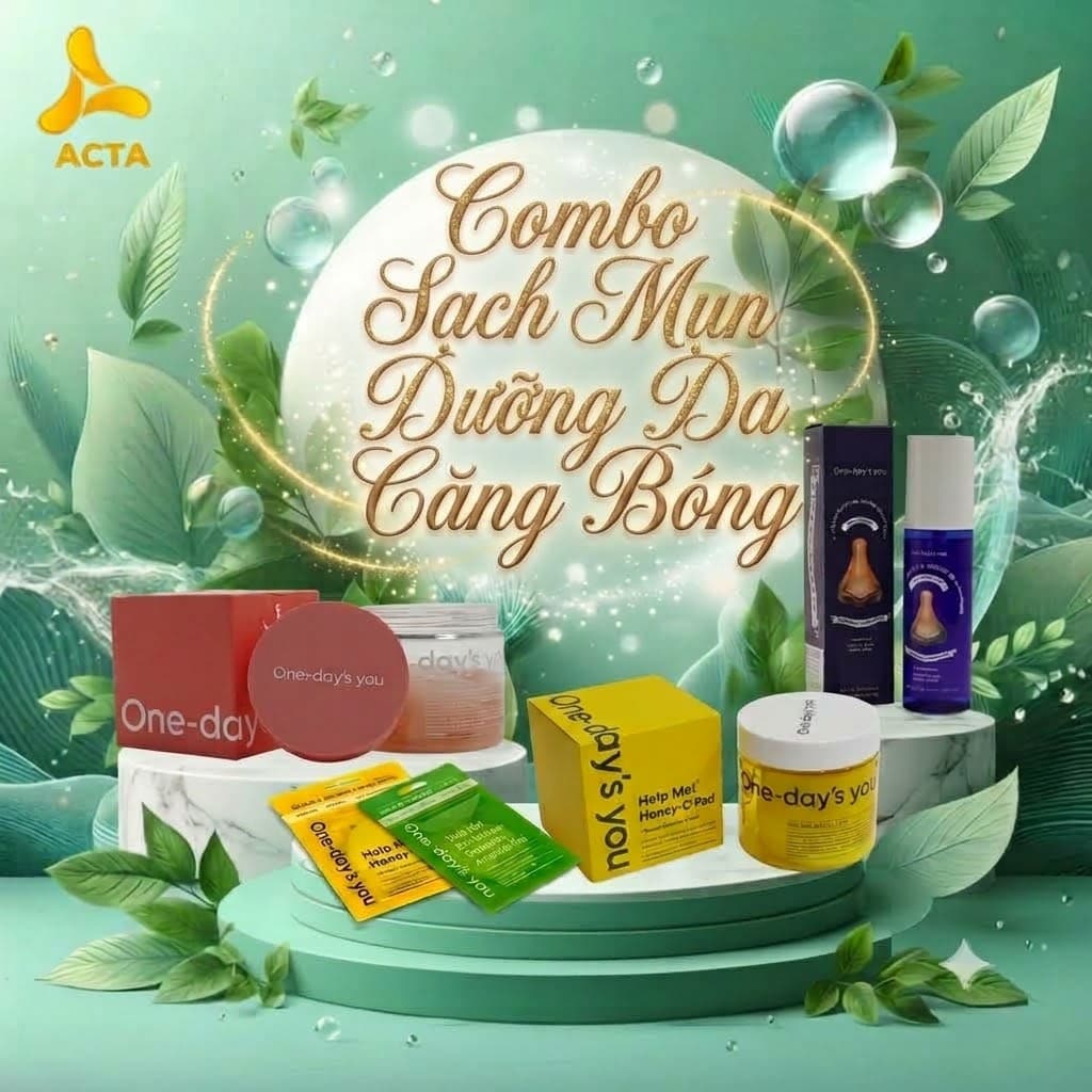 Combo Sạch Mụn Dưỡng Da Căng Bóng - Hình 1
