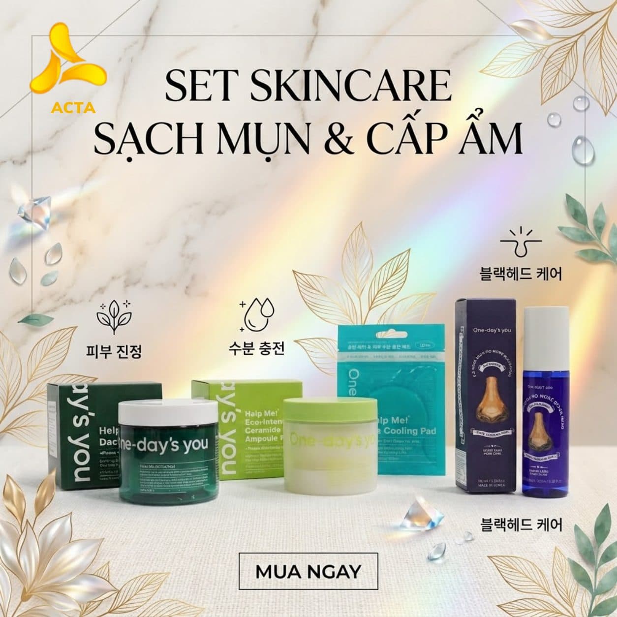 Set Skincare Sạch Mụn & Cấp Ẩm - Hình 1