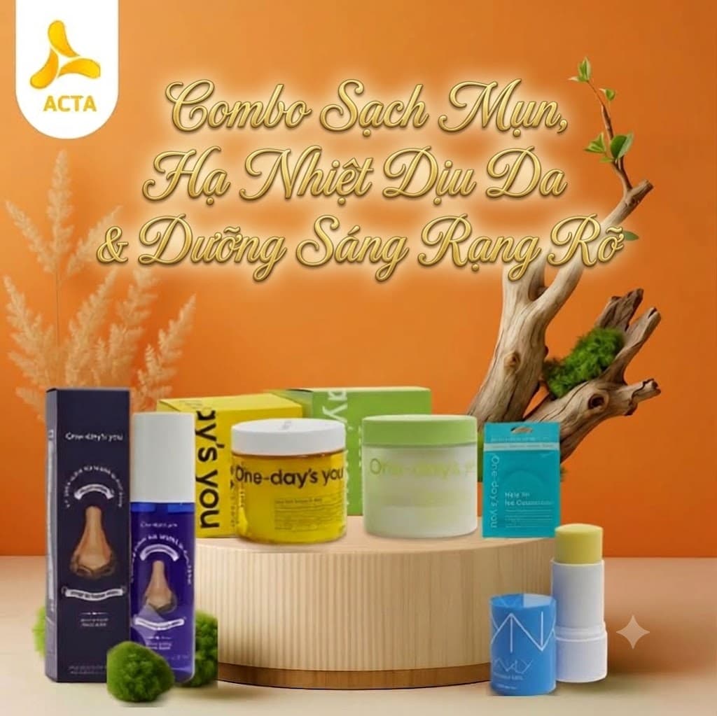 Combo Sạch Mụn, Hạ Nhiệt Dịu Da & Dưỡng Sáng Rạng Rỡ - Hình 1