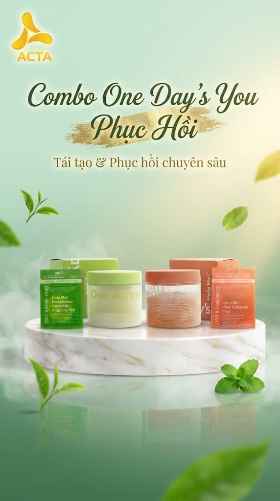 Combo One Day's You Phục Hồi: Tái Tạo & Phục Hồi Chuyên Sâu - Hình 1