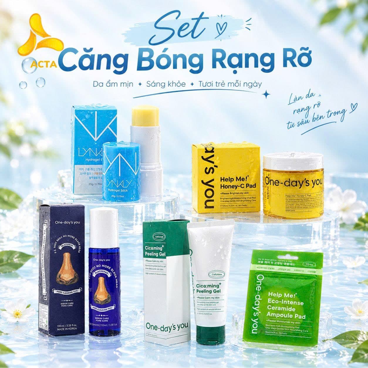 Set Căng Bóng Rạng Rỡ: Sạch Sâu - Dưỡng Sáng - Phục Hồi Cấp Ẩm - Hình 1